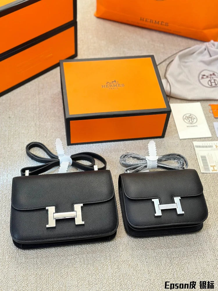 H Constance bag silver logo