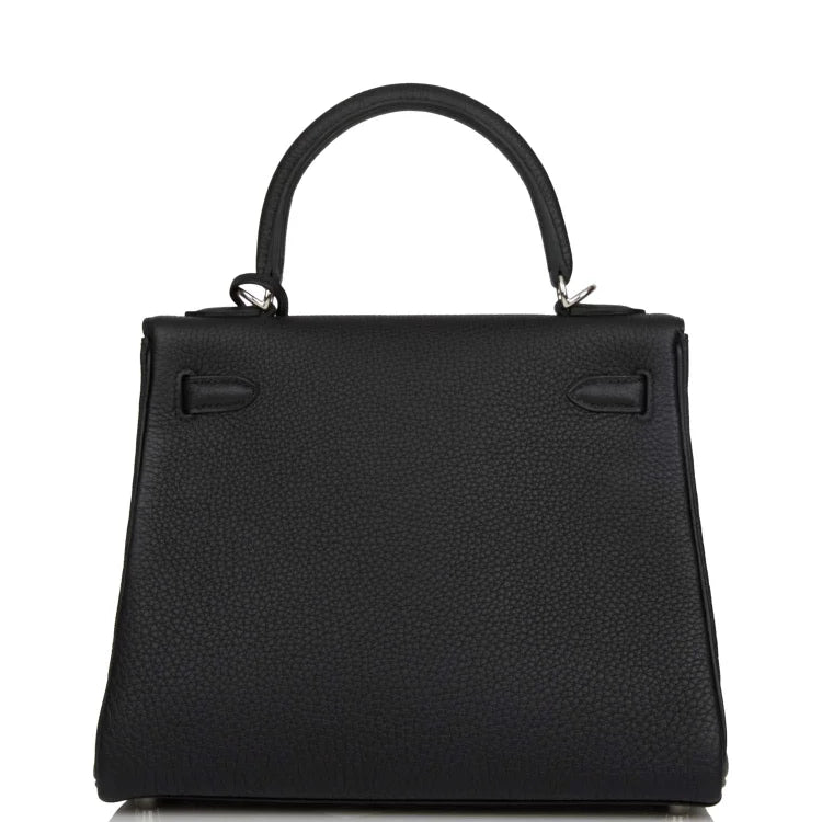 H Kelly Retourne 25 Black Togo Palladium Hardware