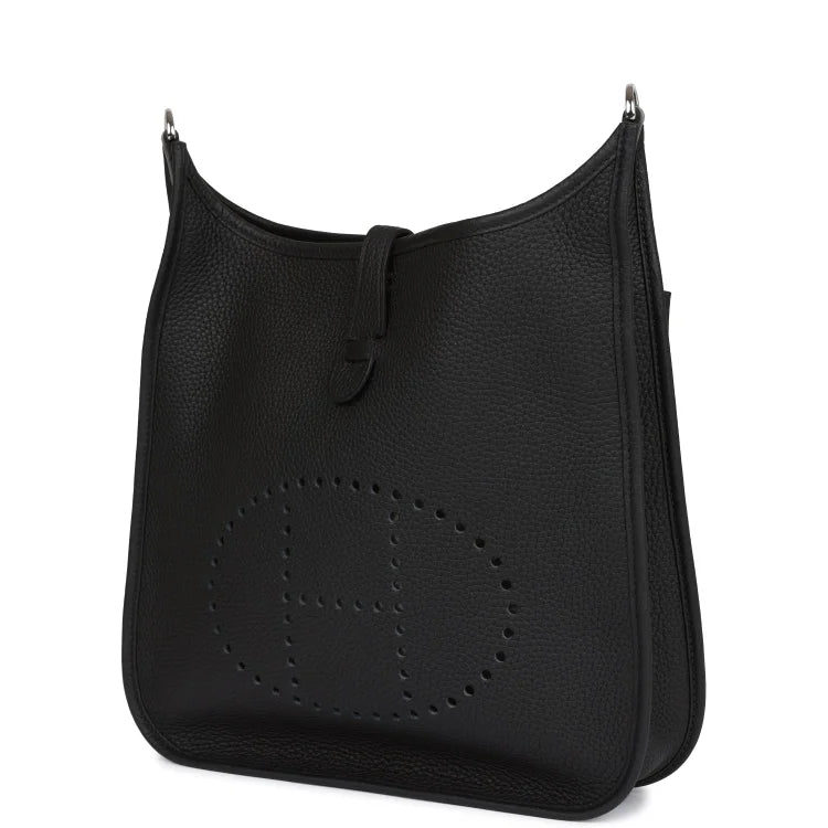 H Evelyne III PM Black Clemence Palladium Hardware