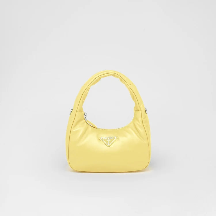 PP Soft padded nappa leather mini-bag – Citron Green