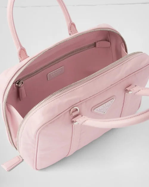 PP Medium antique nappa leather top handle bag – Alabaster Pink