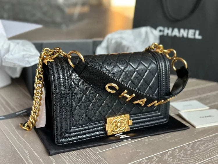 CC leboy20ss 25*15cm Caviar leather