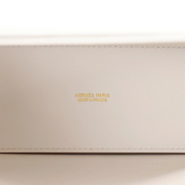 H Kelly Danse Gris Perle Swift Gold Hardware