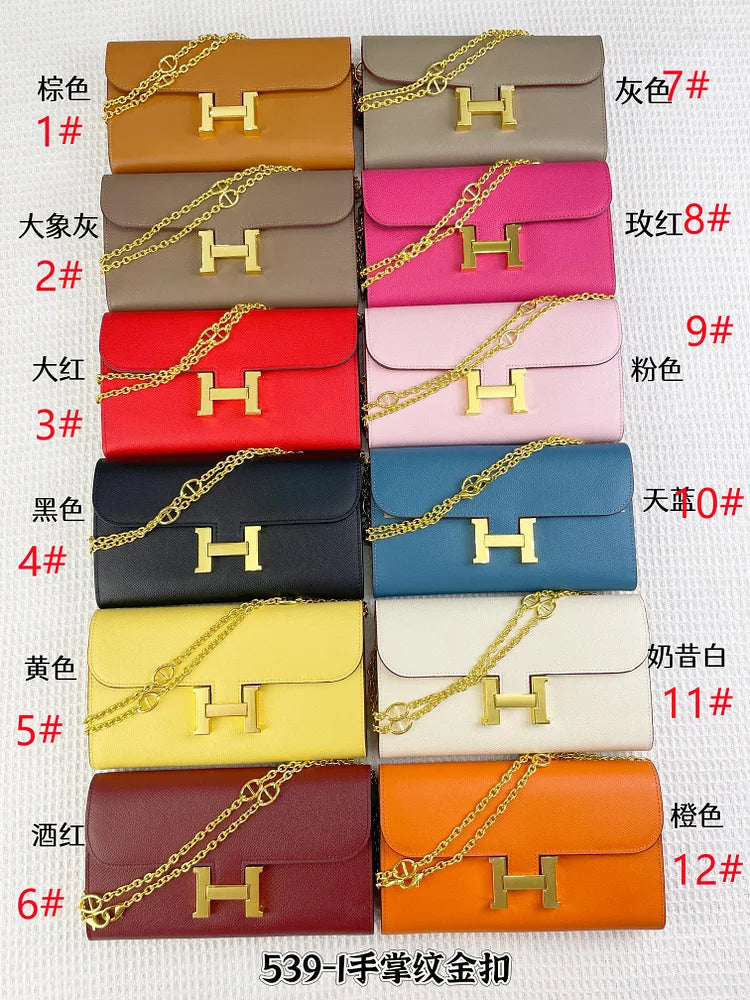 H Constance empson leather bag size:22*11cm