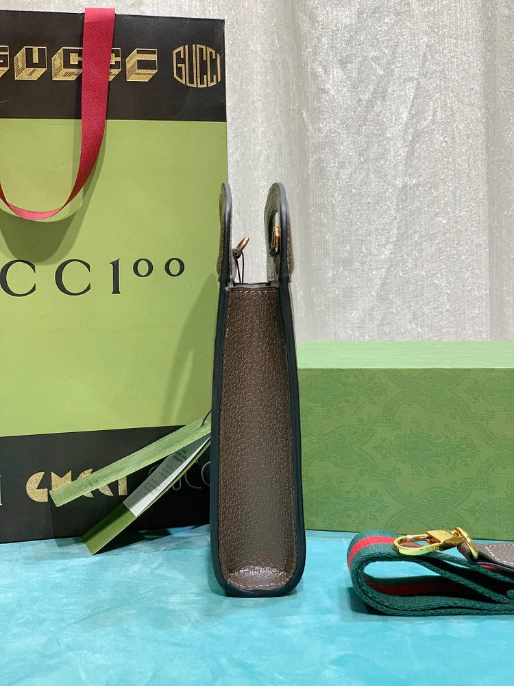 GC444 Ophidia top handle mini bag / 5.5″W x 9″H x 1.8″D