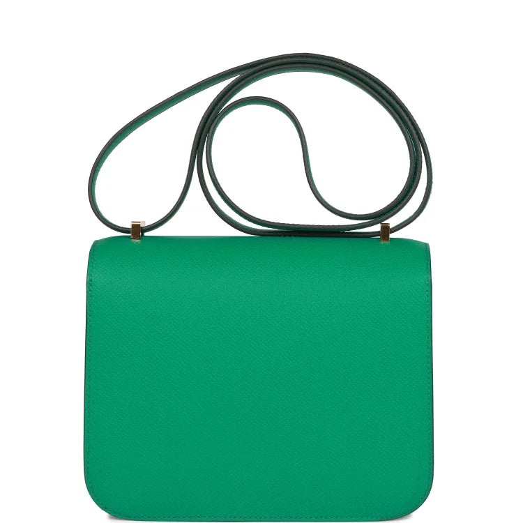 H Constance 18 Vert Jade Epsom Gold Hardware