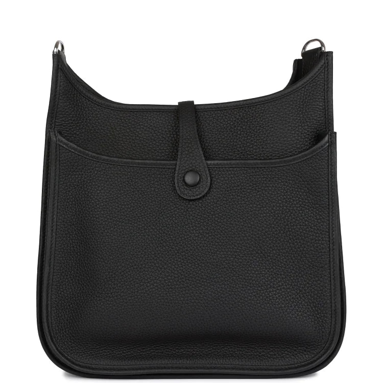 H Evelyne III PM Black Clemence Palladium Hardware