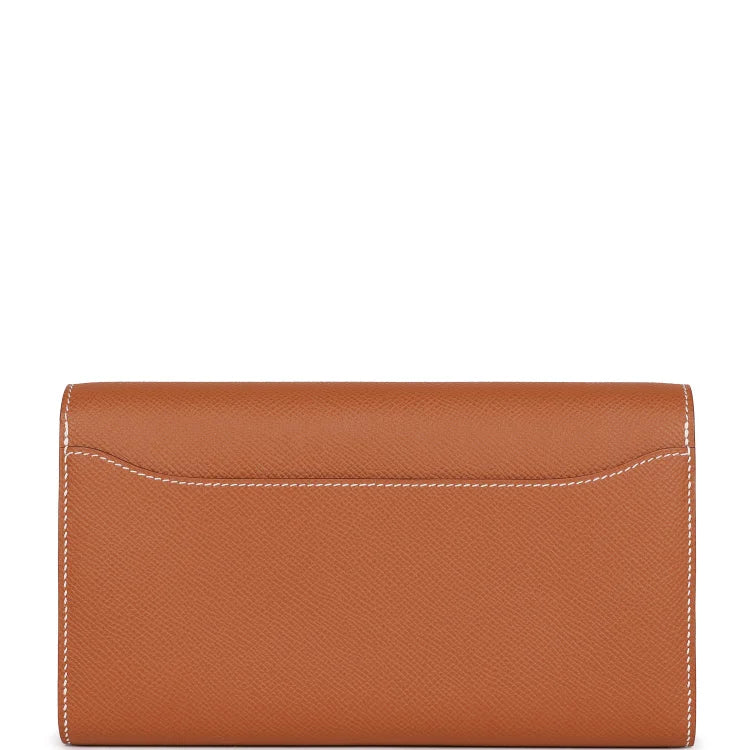 H Constance Wallet To Go Gold Epsom Gold Hardware
