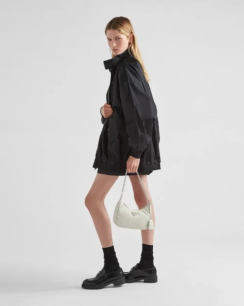 Padded nappa-leather PP Re-Edition shoulder bag – White