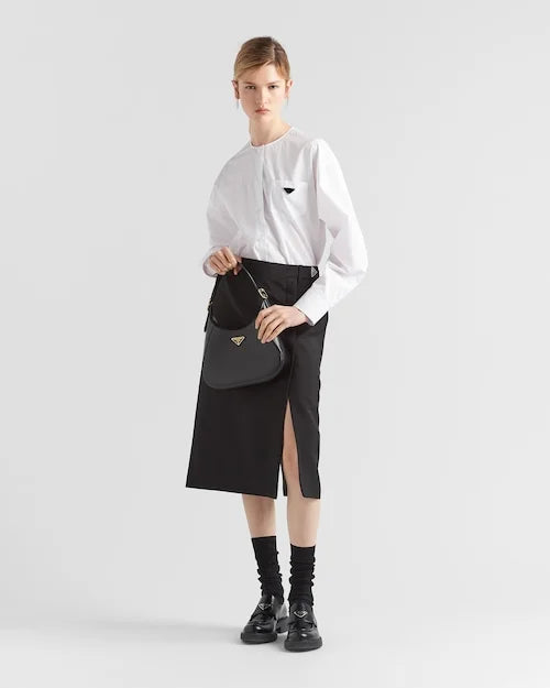 PP Leather shoulder bag – Black