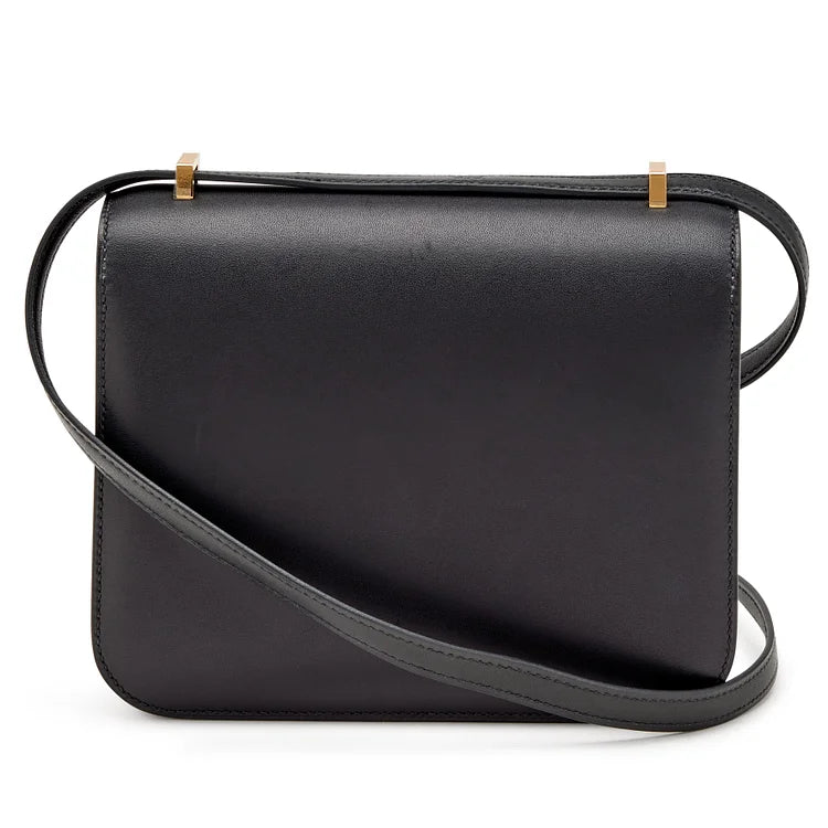 H Constance Bag 18 Black Epsom Gold Hardware