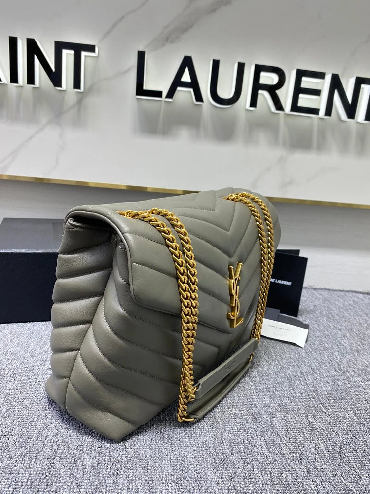 Y Loulou Medium Chain Bag In Y Leather
