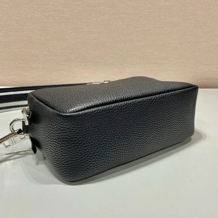 Pra Bag With Shoulder Strap Black For Women, Women’s Bags 8.6in/22cm 1BH082_2DKV_F0002_V_3OM