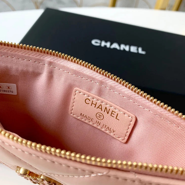 cc 19 Matelasse Phone and Card Case Pink Bag For Women 19cm/7.5in