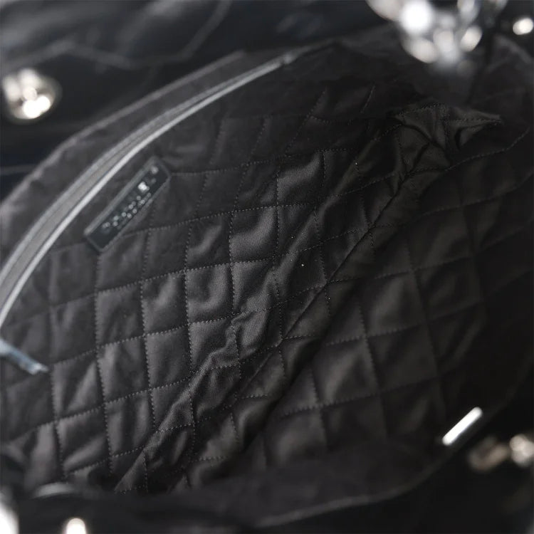 CC Small 22 Bag SO Black Calfskin Black Hardware