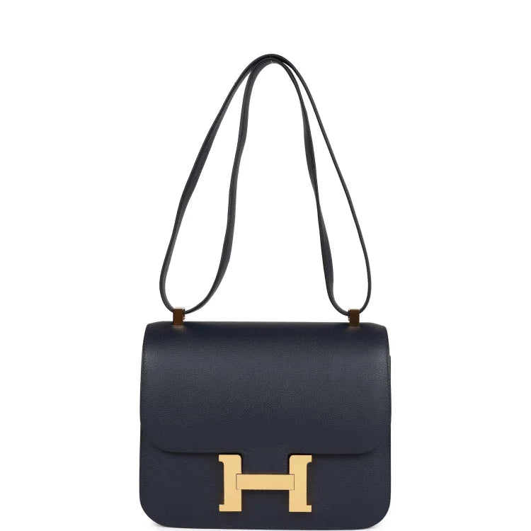 H Constance 24 Bleu Nuit Evercolor Gold Hardware