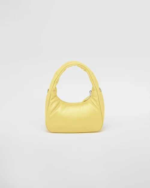 PP Soft padded nappa leather mini-bag – Citron Green