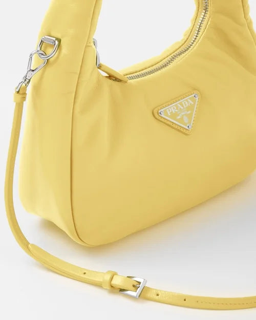 PP Soft padded nappa leather mini-bag – Citron Green