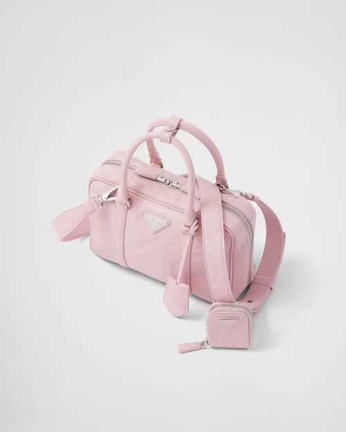 PP Medium antique nappa leather top handle bag – Alabaster Pink