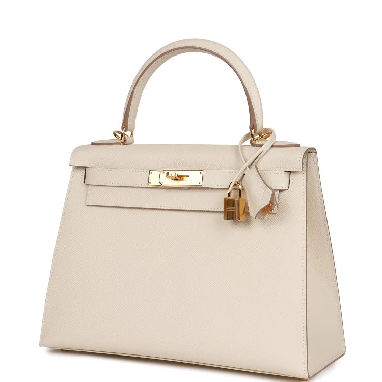 H Craie Epsom Sellier Kelly 28cm Gold Hardware
