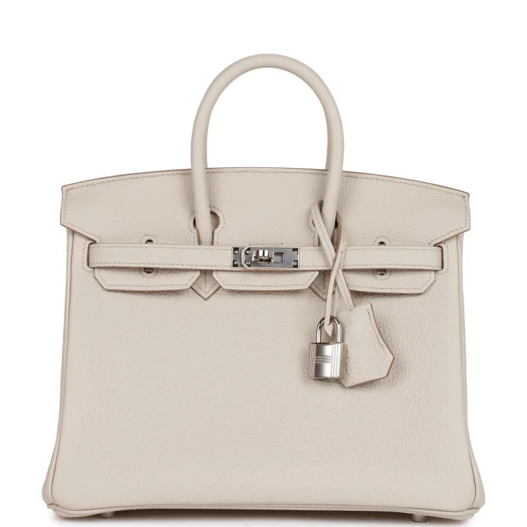 H Birkin 25 Beton Togo Palladium Hardware
