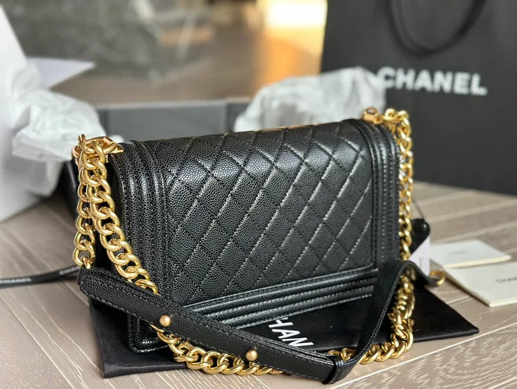 CC leboy20ss 25*15cm Caviar leather