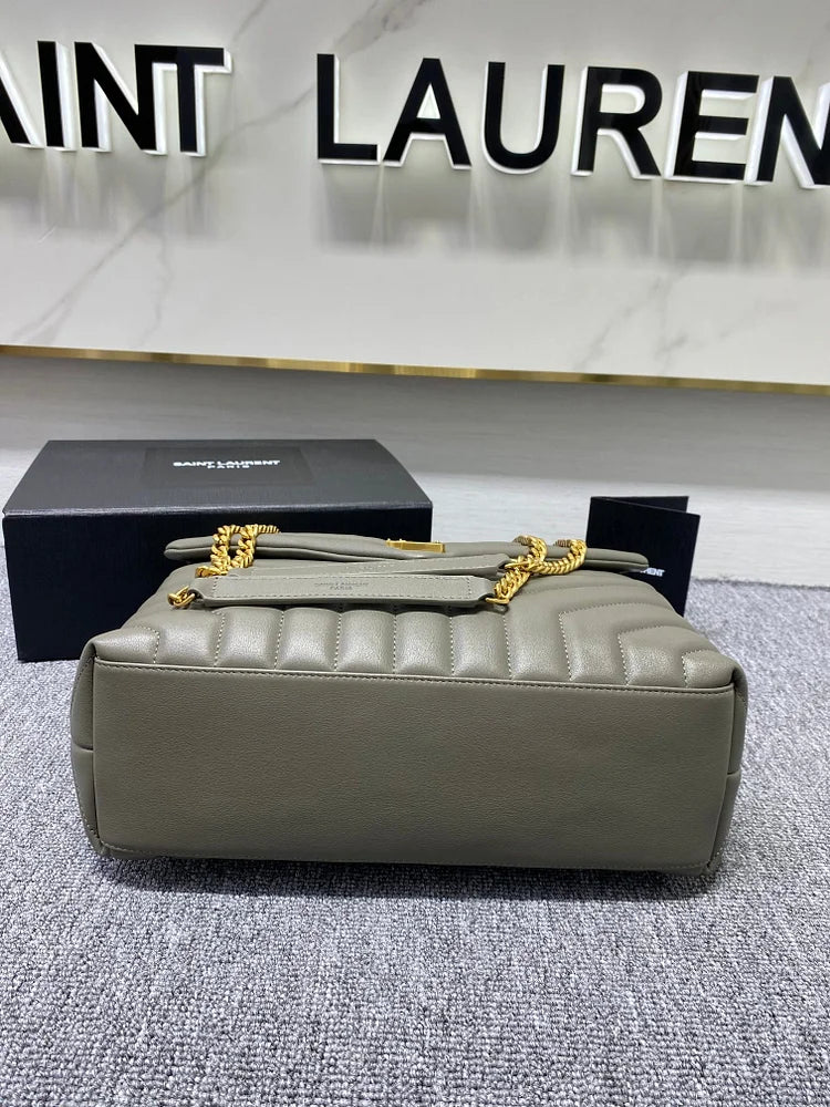 Y Loulou Medium Chain Bag In Y Leather