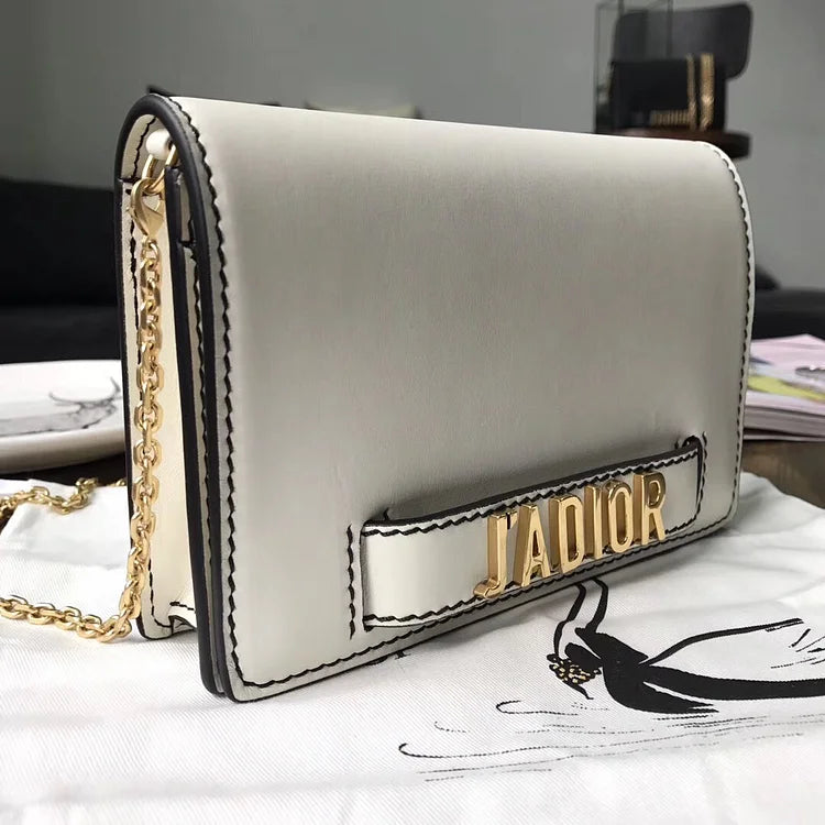 D White JAD Wallet On Chain Pouch