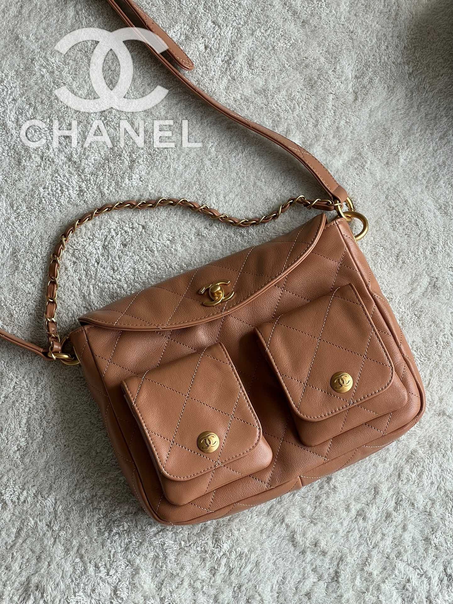 cc Duma Lambskin Vintage Hobo 2sizes in 3colours