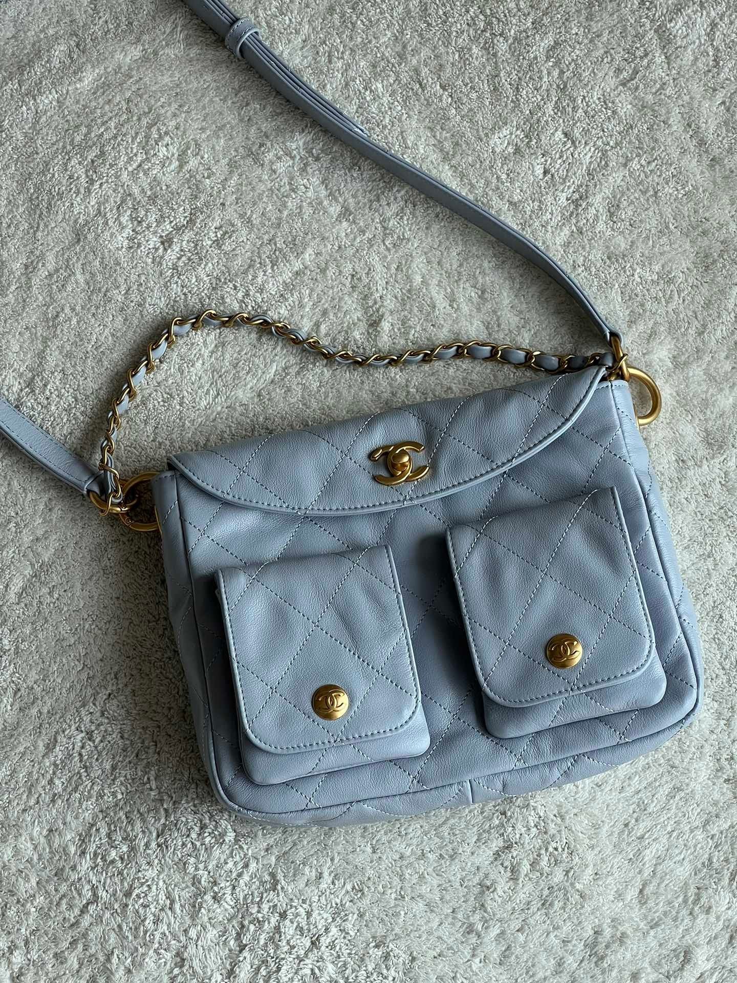 cc Duma Lambskin Vintage Hobo 2sizes in 3colours