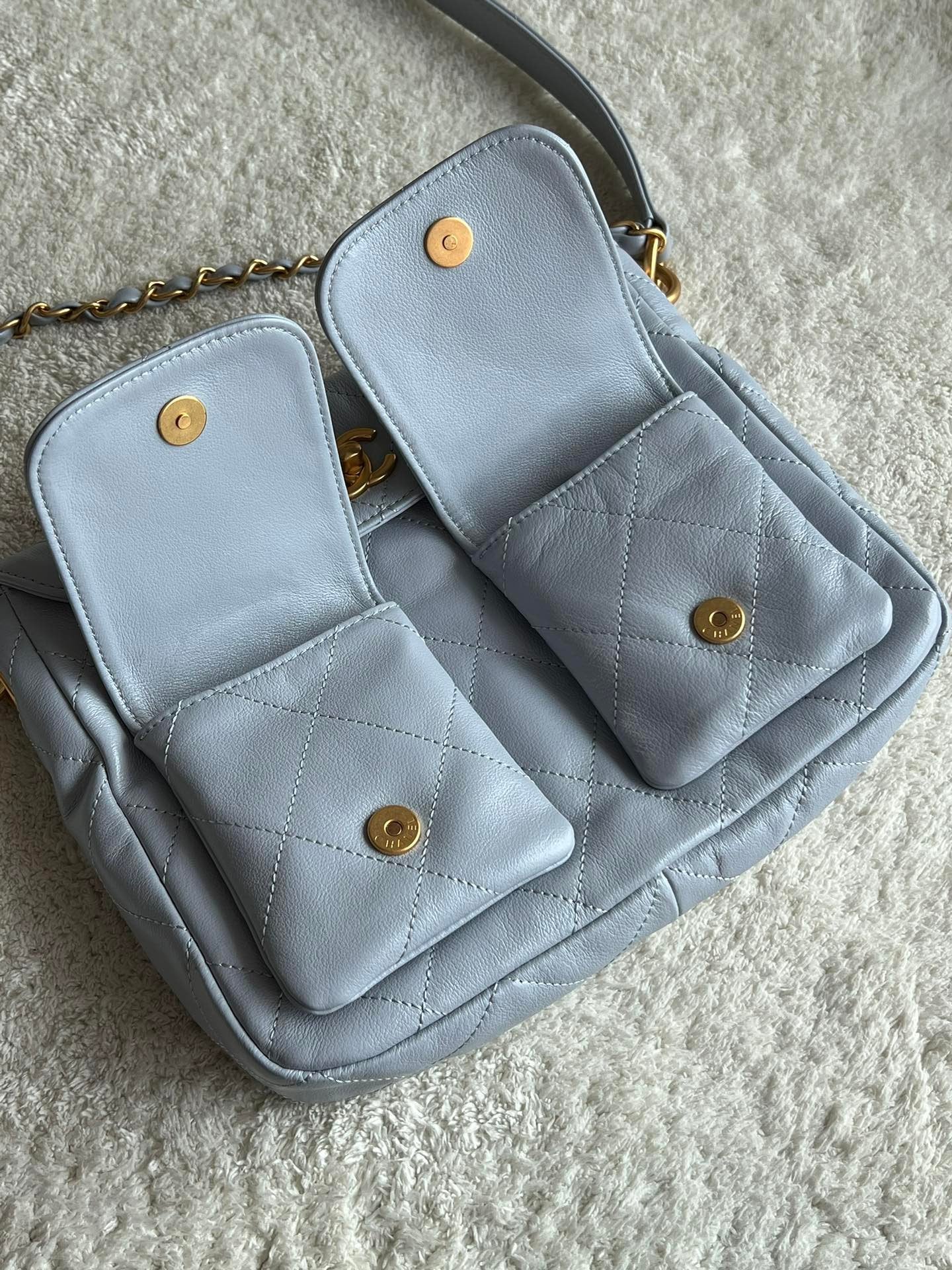 cc Duma Lambskin Vintage Hobo 2sizes in 3colours
