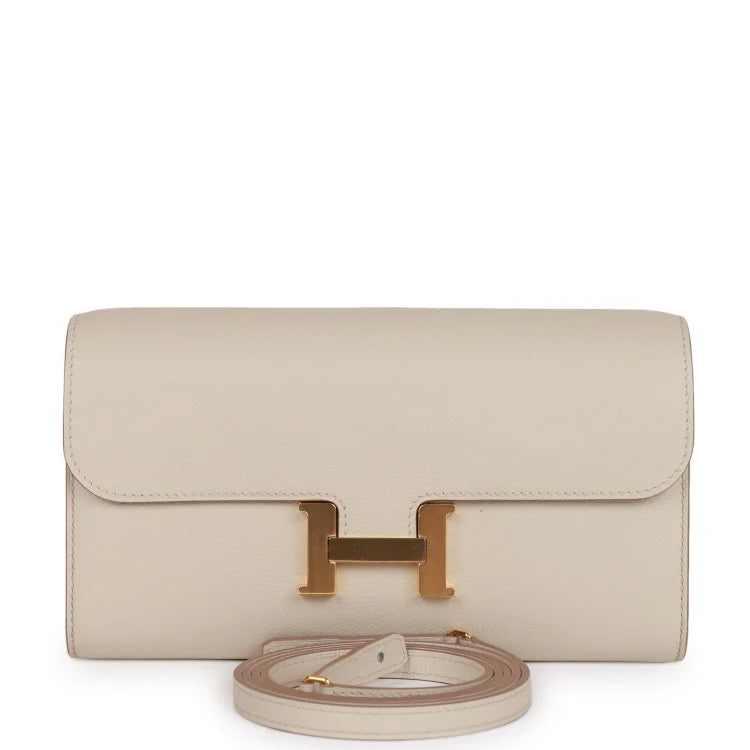 H Constance Wallet To Go Beton Evercolor Gold Hardware