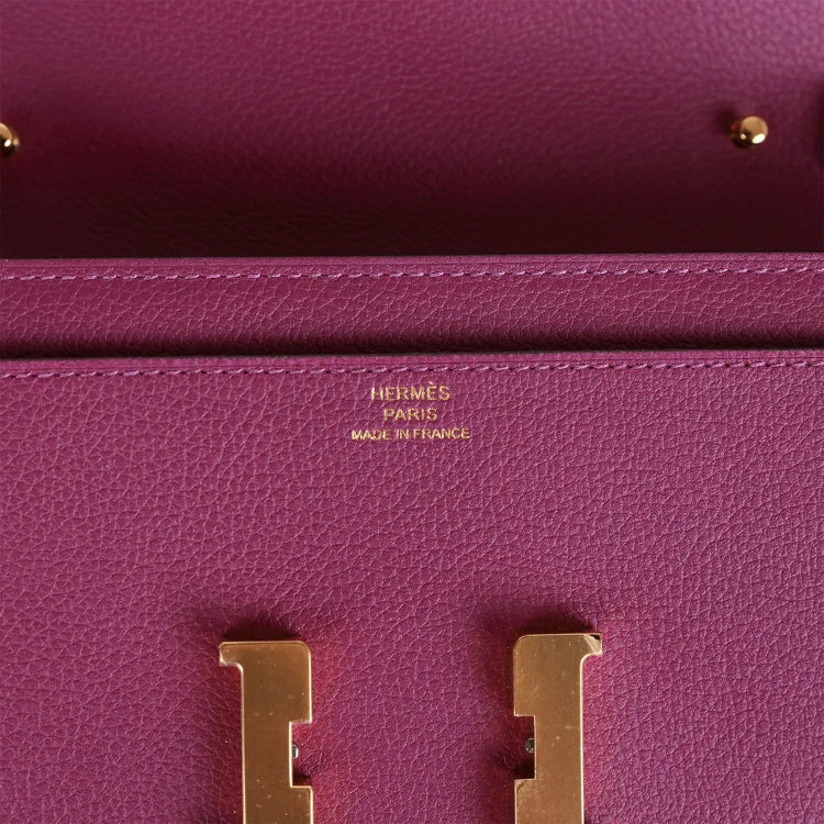 H Constance Wallet To Go Anemone Evercolor Gold Hardware