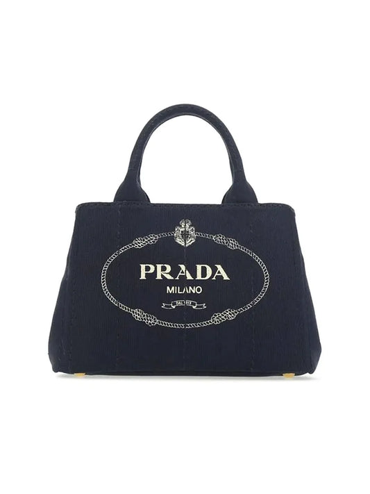 PP Small Cotton Canvas Tote in Navy