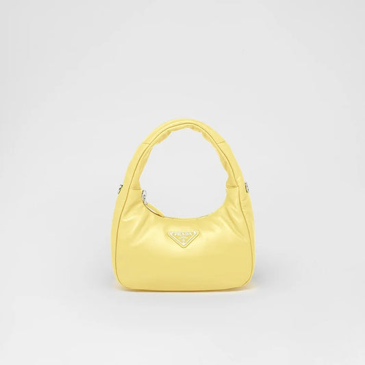 PP Soft padded nappa leather mini-bag – Citron Green