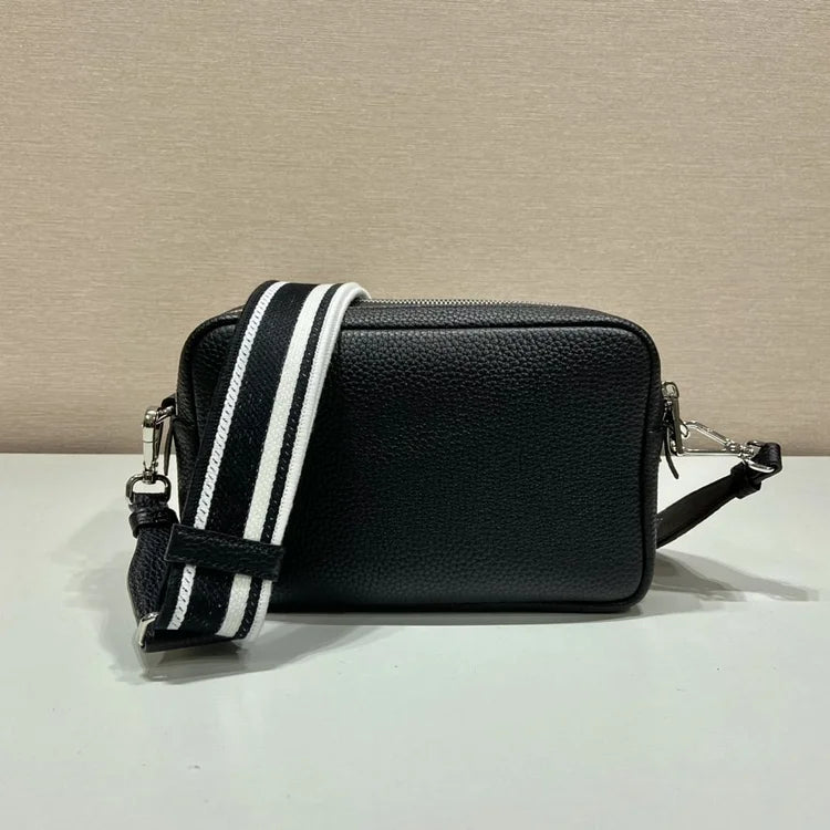 Pra Bag With Shoulder Strap Black For Women, Women’s Bags 8.6in/22cm 1BH082_2DKV_F0002_V_3OM
