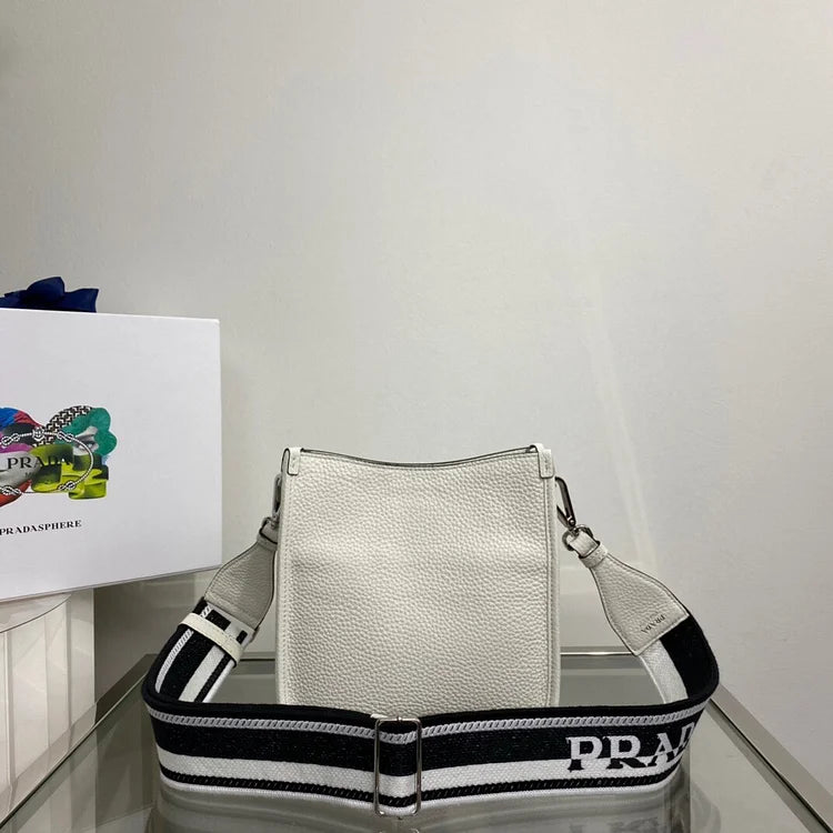 Pra Mini Shoulder Bag White For Women, Women’s Bags 7.9in/20cm