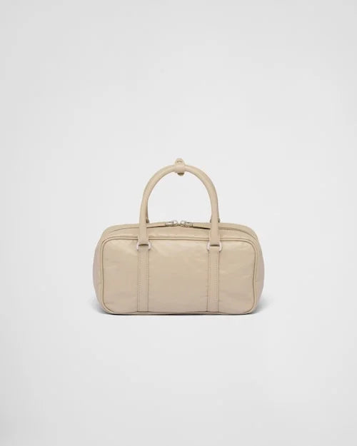 PP Small antique nappa leather top handle bag – Desert Beige