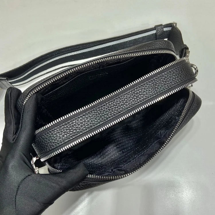 Pra Bag With Shoulder Strap Black For Women, Women’s Bags 8.6in/22cm 1BH082_2DKV_F0002_V_3OM