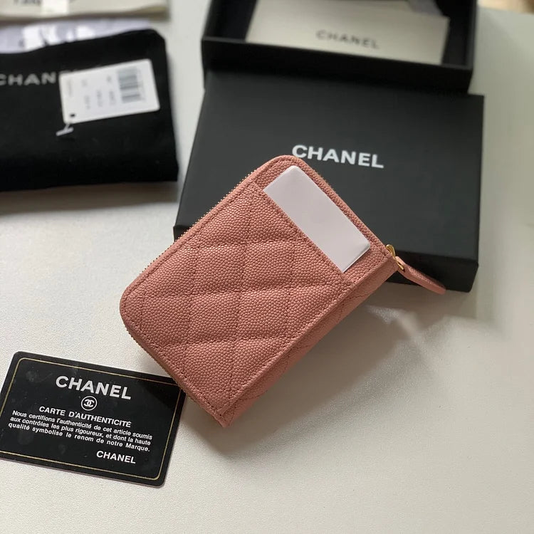 cc Zipped Coin Purse Pink Bag For Women 10.9cm/4.3in AP1650 Y33352 NI687