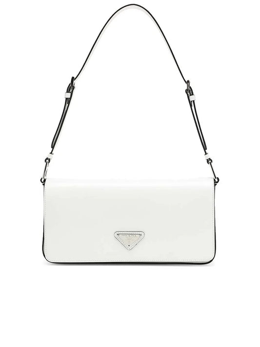 PP Brushed Leather Femme Bag in White N