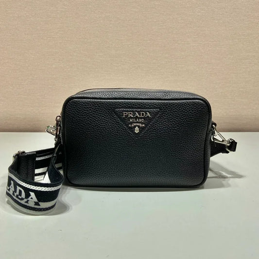 Pra Bag With Shoulder Strap Black For Women, Women’s Bags 8.6in/22cm 1BH082_2DKV_F0002_V_3OM
