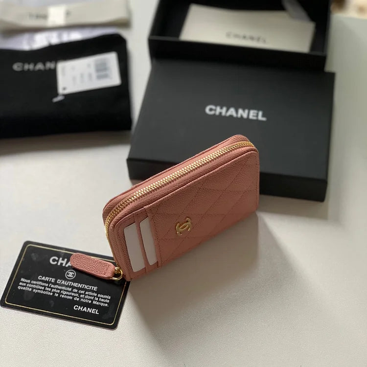 cc Zipped Coin Purse Pink Bag For Women 10.9cm/4.3in AP1650 Y33352 NI687