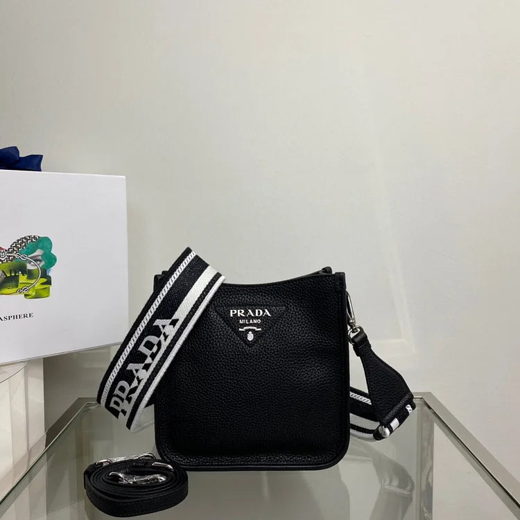Pra Mini Shoulder Bag Black For Women, Women’s Bags 7.9in/20cm