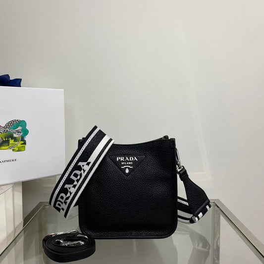 Pra Mini Shoulder Bag Black For Women, Women’s Bags 7.9in/20cm